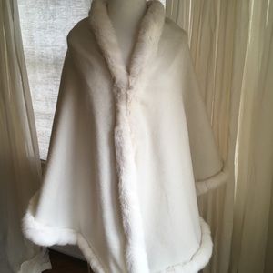 J.McLaughlin fur trim wrap